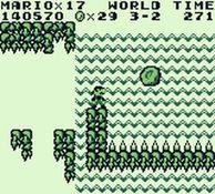 une photo d'Ã©cran de Super Mario Land sur Nintendo Game Boy